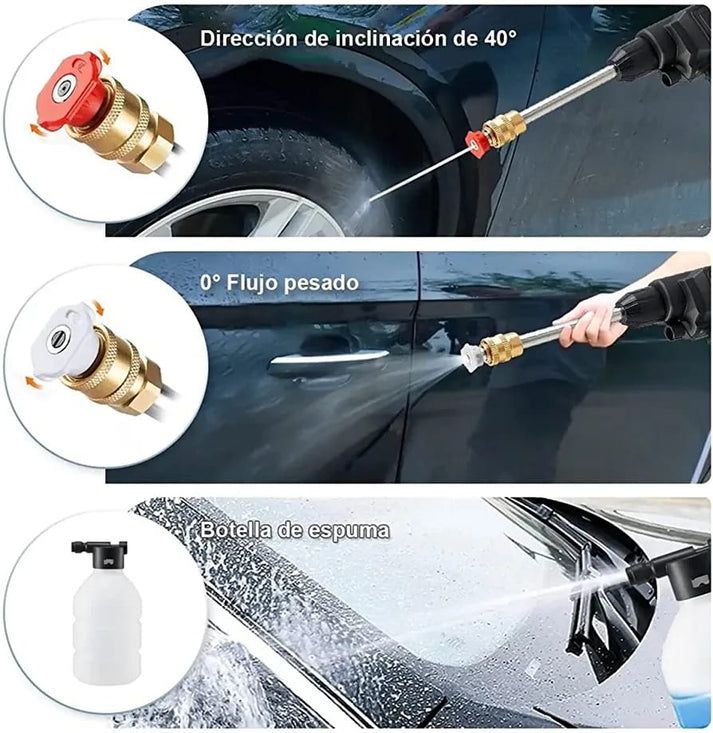 Pistola Hidrolavadora PREMIUM + 🎁 ( 1 Maletín + 1 Batería)