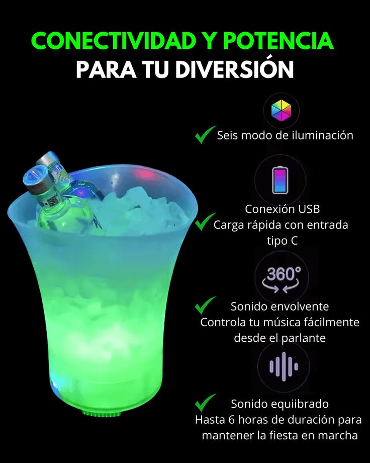🎉FIESTA COOL - HIELERA PARLANTE CON BLUETOOTH🎉