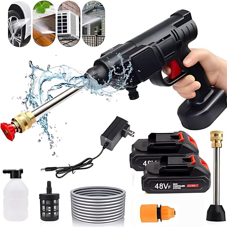 Pistola Hidrolavadora PREMIUM + 🎁 ( 1 Maletín + 1 Batería)