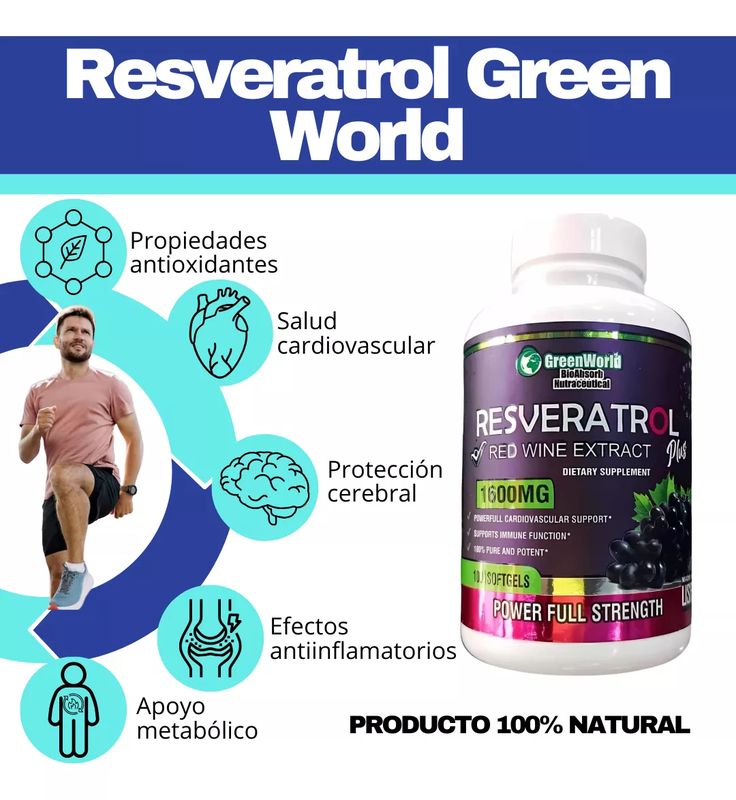 Resveratrol Premium X1600MG (SÚPER COMBO 2 X $ 34.99)