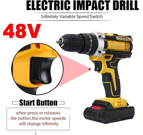 PowerDrill Pro Dewalt 48V PREMIUM + 🎁 ( 1 Maletín + 1 Batería)