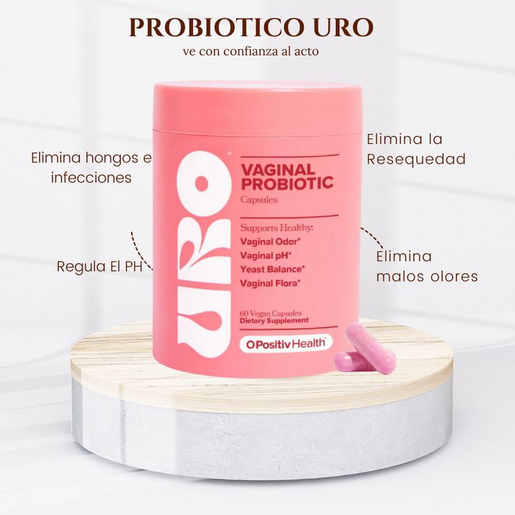 Uro Probióticos Vaginales por 60 Cápsulas (CUÍDATE DESDE ADENTRO)