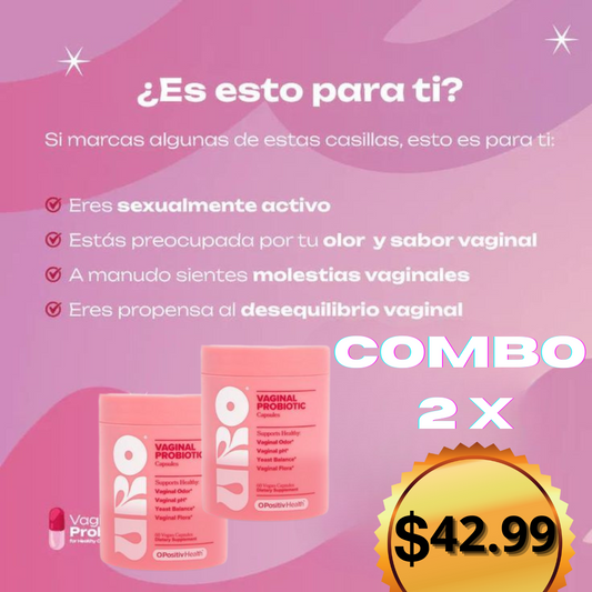 Uro Probióticos Vaginales por 60 Cápsulas (CUÍDATE DESDE ADENTRO)