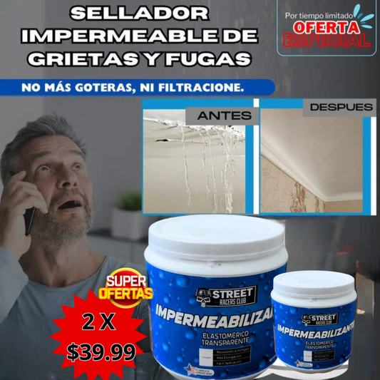 Sellador Impermeable de Grietas y Fugas (2 UNIDADES POR $/. 39.99)