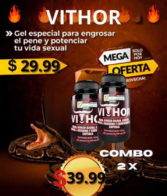 "VITHOR 30 CAP: Desata Tu Fuerza Sexual al Máximo"