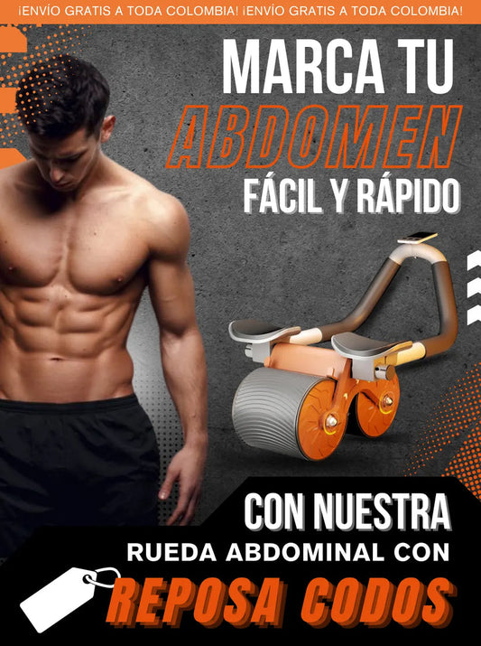🔴 Tonific® Rueda abdominal ➕ Cronómetro ➕ Soporte para celular ➕ Almohadilla para rodillas 🎁-35% OFF