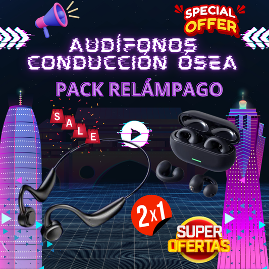 Audífonos Conducción Ósea (PACK 2X1) BoneVibe Pro